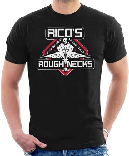 Lightn Ricos Herren T-Shirt Roughnecks Starship Troopers, Schwarz , L von Lightn