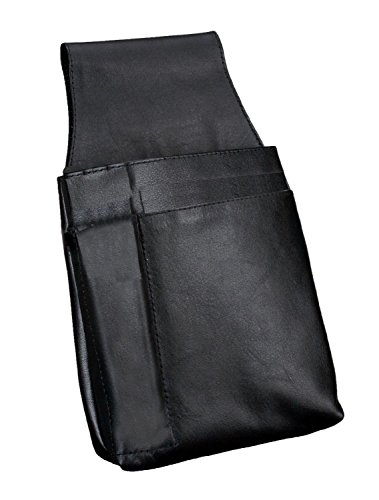 Alassio 42079 - Gürteltasche für Kellnerbörsen, aus hochwertigem Nappaleder, ca. 22 x 15 x 4 cm, schwarz von ALASSIO