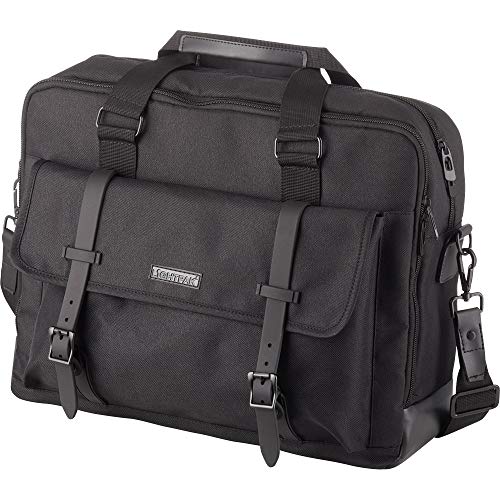 LIGHTPAK 46162 Laptoptasche Twyx für 15 Zoll Notebooks, Umhängetasche aus 600D Polyester mit Organizer-Fach, Businesstasche mit Tragegriff, Tablettasche, Tragetasche, magnetische Verschlüsse, schwarz von LIGHTPAK