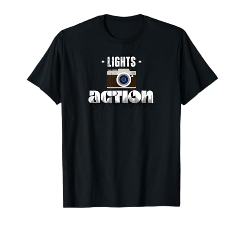 Lights Camera Action für Männer und Frauen T-Shirt Lights Camera Action für Männer und Frauen T-Shirt von Lights Camera Action Tee