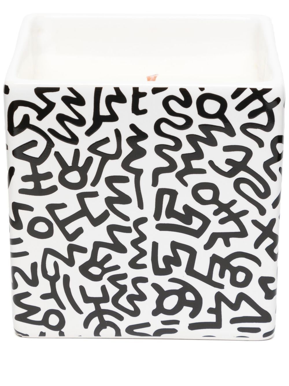 Ligne Blanche x Keith Haring Black Pattern Kerze 260g - Weiß von Ligne Blanche