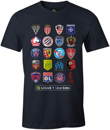 Ligue 1 Uber Eats Herren Meligf1ts020 T-Shirt, Marineblau, L von Ligue 1 Uber Eats