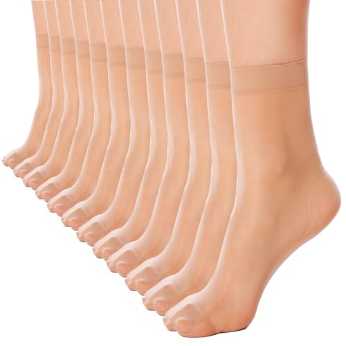 LiiYoang Nylonstrümpfe 12 Paar Nylon Socken Damen 20 DEN Feinstrumpfsöckchen, Feinstrümpfe Leicht Glänzendem | Mehrere Farben LiiYoang Nylonstrümpfe 12 Paar Nylon Socken Damen 20 DEN Feinstrumpfsöckchen, Feinstrümpfe Leicht Glänzendem | Mehrere Farben von LiiYoang