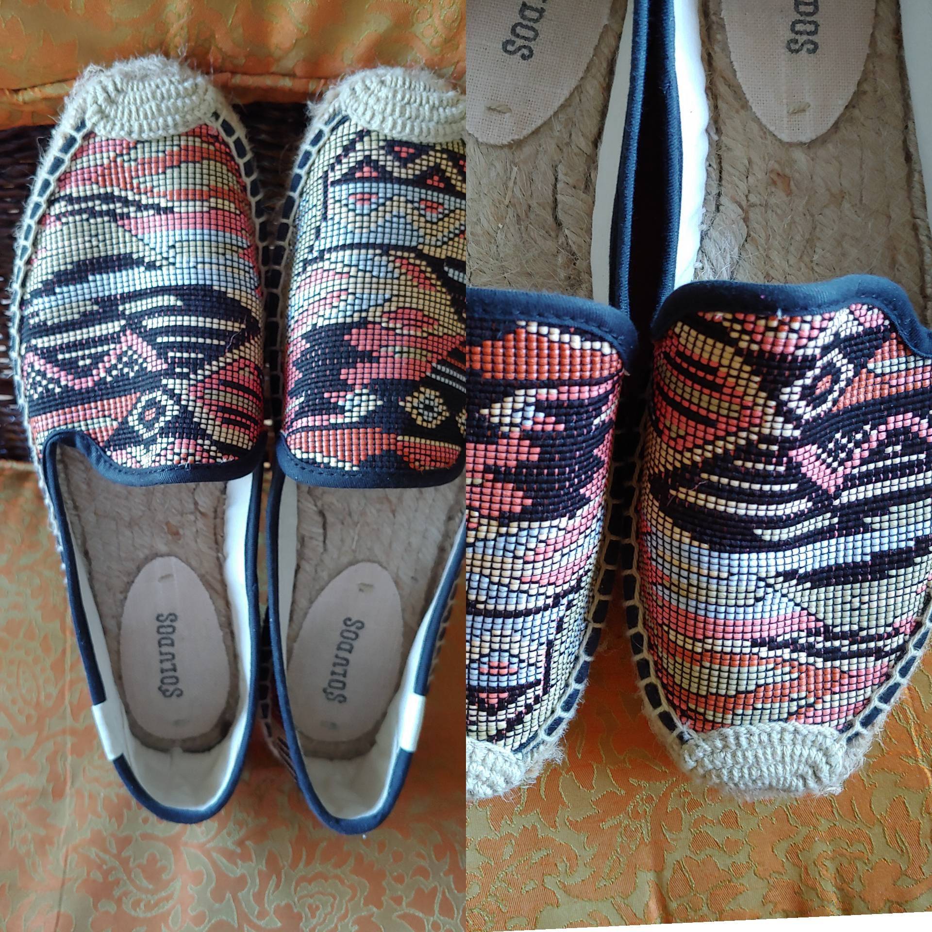 Geflochtene Espadrille Schuhe Größe 38 - Handgefärbt von Liinaloom