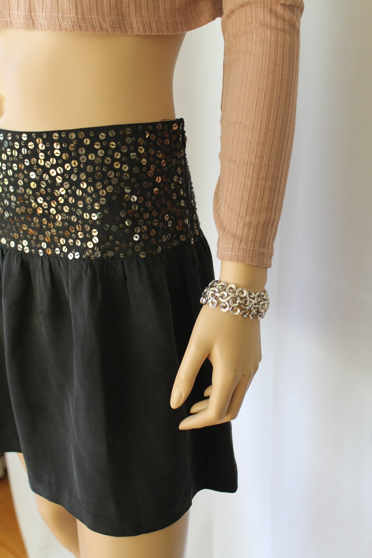 Signierter Modernist Silber Trifari Armreif Vintage 60Er Jahre Armband von Liinaloom