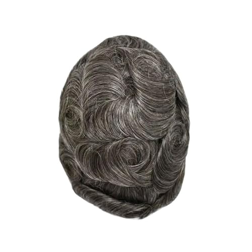 Herrenperücke 0,03 mm Untra dünne Haut Männerhaar-Toupet Männer Prothese Kapillare Remy Menschenhaar Natürliche Herrenperücken Protese Capilar Masculina glattes Haar(240#) von Lijiaxiuyc-101
