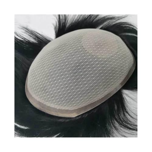 Herrenperücke Menschliches Haar, männliche Haarprothese, atmungsaktive französische Spitze, PU-Haut um die Haarersatzsysteme for Herren, natürliche, schwarze, glatte Remy-Haareinheiten glattes Haar(14 Herrenperücke Menschliches Haar, männliche Haarprothese, atmungsaktive französische Spitze, PU-Haut um die Haarersatzsysteme for Herren, natürliche, schwarze, glatte Remy-Haareinheiten glattes Haar(14 von Lijiaxiuyc-101