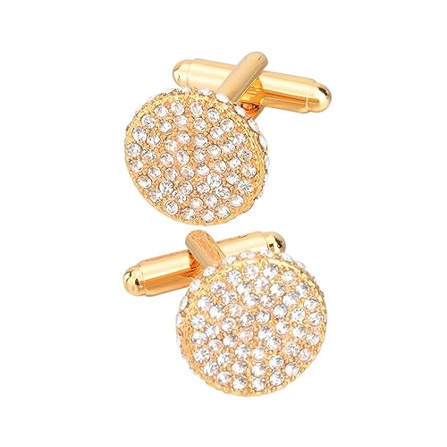 Lijiaxiuyc-101 manschettenknöpfe Hemd-Manschettenknöpfe, Herren-Manschettenknöpfe, runde Kristall-Manschettenknöpfe, Herrenschmuck anstecknadel Herren Anzug Lijiaxiuyc-101 manschettenknöpfe Hemd-Manschettenknöpfe, Herren-Manschettenknöpfe, runde Kristall-Manschettenknöpfe, Herrenschmuck anstecknadel Herren Anzug von Lijiaxiuyc-101