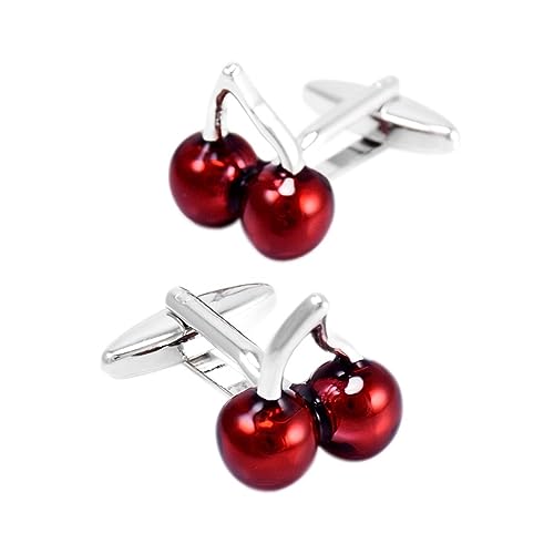 Lijiaxiuyc-101 manschettenknöpfe Herren-Set, Hemd-Manschettenknöpfe, rote Emaille, Kirsch-Manschettenknöpfe, Hochzeitsschmuck anstecknadel Herren Anzug Lijiaxiuyc-101 manschettenknöpfe Herren-Set, Hemd-Manschettenknöpfe, rote Emaille, Kirsch-Manschettenknöpfe, Hochzeitsschmuck anstecknadel Herren Anzug von Lijiaxiuyc-101
