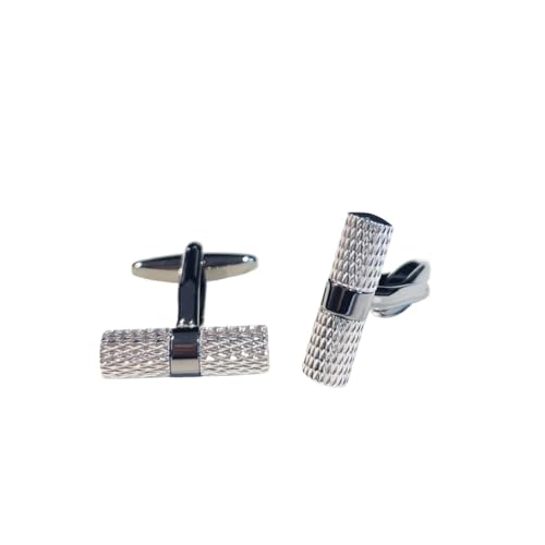 Lijiaxiuyc-101 manschettenknöpfe Manschettenknöpfe, Herren-Hemd-Manschettenknöpfe, Silberne Zylinder-Manschettenknöpfe aus gewebtem Metall anstecknadel Herren Anzug Lijiaxiuyc-101 manschettenknöpfe Manschettenknöpfe, Herren-Hemd-Manschettenknöpfe, Silberne Zylinder-Manschettenknöpfe aus gewebtem Metall anstecknadel Herren Anzug von Lijiaxiuyc-101