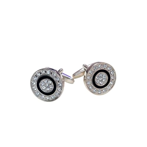 Lijiaxiuyc-101 manschettenknöpfe Manschettenknöpfe, runde weiße Kristall-Manschettenknöpfe, Herren-Styling, Gentleman-Hemd-Accessoires anstecknadel Herren Anzug Lijiaxiuyc-101 manschettenknöpfe Manschettenknöpfe, runde weiße Kristall-Manschettenknöpfe, Herren-Styling, Gentleman-Hemd-Accessoires anstecknadel Herren Anzug von Lijiaxiuyc-101