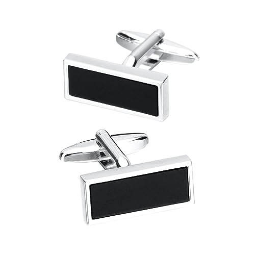 Lijiaxiuyc-101 manschettenknöpfe Manschettenknöpfe aus schwarzem Glas, quadratisches Hemd-Manschettenknöpfe-Zubehör for Herren anstecknadel Herren Anzug Lijiaxiuyc-101 manschettenknöpfe Manschettenknöpfe aus schwarzem Glas, quadratisches Hemd-Manschettenknöpfe-Zubehör for Herren anstecknadel Herren Anzug von Lijiaxiuyc-101