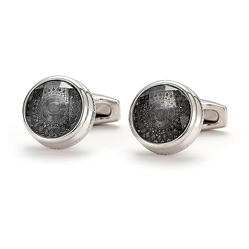Lijiaxiuyc-101 manschettenknöpfe Manschettenknöpfe for Herren, rundes Muster, formelle Hemd-Manschettenknöpfe, Hochzeitsschmuck anstecknadel Herren Anzug Lijiaxiuyc-101 manschettenknöpfe Manschettenknöpfe for Herren, rundes Muster, formelle Hemd-Manschettenknöpfe, Hochzeitsschmuck anstecknadel Herren Anzug von Lijiaxiuyc-101