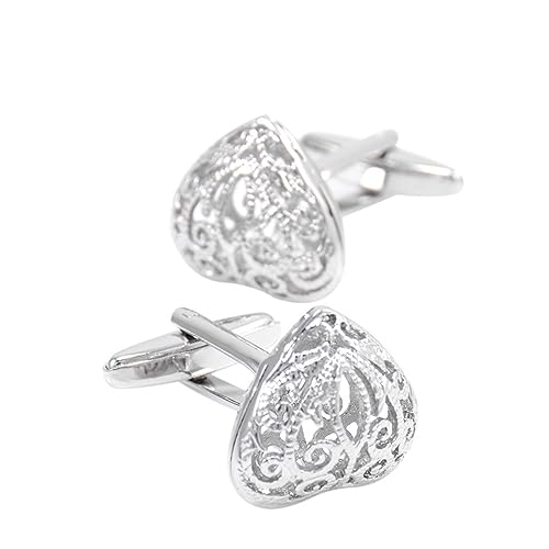 Lijiaxiuyc-101 manschettenknöpfe Manschettenknöpfe mit Skelett-Herzmuster, Herrenhemd, Silberne Manschettenknöpfe, Schmuck anstecknadel Herren Anzug Lijiaxiuyc-101 manschettenknöpfe Manschettenknöpfe mit Skelett-Herzmuster, Herrenhemd, Silberne Manschettenknöpfe, Schmuck anstecknadel Herren Anzug von Lijiaxiuyc-101