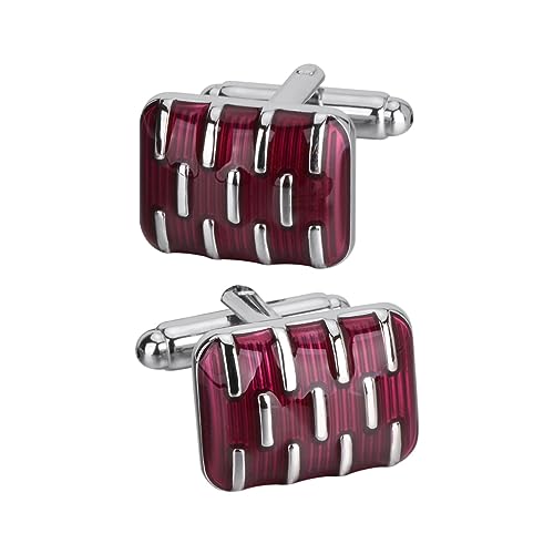 Lijiaxiuyc-101 manschettenknöpfe Quadratische rote Emaille-Manschettenknöpfe, Metallknöpfe, Business-Hochzeitshemd-Manschettenknöpfe anstecknadel Herren Anzug Lijiaxiuyc-101 manschettenknöpfe Quadratische rote Emaille-Manschettenknöpfe, Metallknöpfe, Business-Hochzeitshemd-Manschettenknöpfe anstecknadel Herren Anzug von Lijiaxiuyc-101