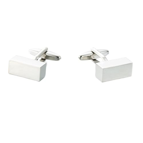 Lijiaxiuyc-101 manschettenknöpfe Schlichte Manschettenknöpfe aus Metall, Quader, Manschetten, Hemdärmel, Nagelknöpfe anstecknadel Herren Anzug von Lijiaxiuyc-101