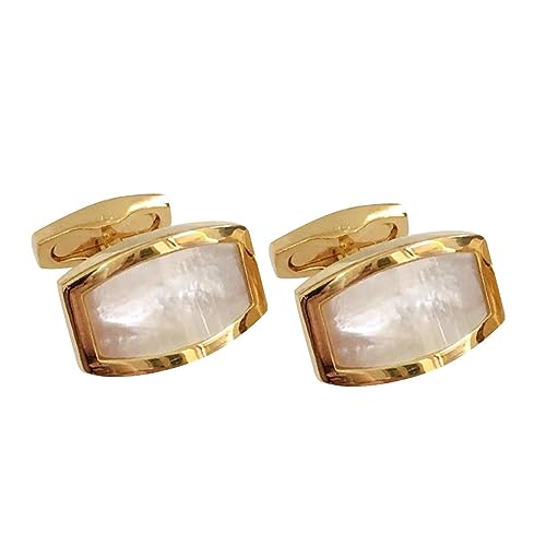 Lijiaxiuyc-101 manschettenknöpfe Weiße Muschel-Manschettenknöpfe, Herren-Hochzeitsanzug, Hemd-Accessoires, goldene Business-Manschettenknöpfe anstecknadel Herren Anzug Lijiaxiuyc-101 manschettenknöpfe Weiße Muschel-Manschettenknöpfe, Herren-Hochzeitsanzug, Hemd-Accessoires, goldene Business-Manschettenknöpfe anstecknadel Herren Anzug von Lijiaxiuyc-101
