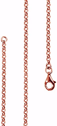 Lijoh Erbskette rose vergoldet 925 Silber Damen Kette 2,2 mm Rosegold Halskette Silberkette Rolo-Kette Länge 50 cm LJ1012-450 Lijoh Erbskette rose vergoldet 925 Silber Damen Kette 2,2 mm Rosegold Halskette Silberkette Rolo-Kette Länge 50 cm LJ1012-450 von Lijoh