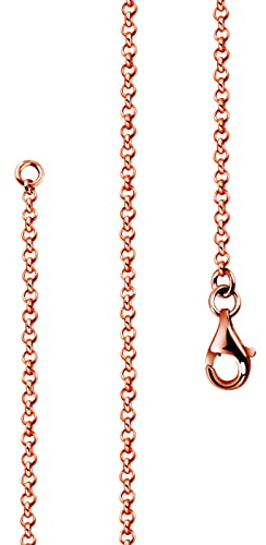 Lijoh Erbskette rose vergoldet 925 Silber Damen Kette 1,7 mm Rosegold Halskette Silberkette Rolo-Kette Länge 45 cm LJ1011-445 Lijoh Erbskette rose vergoldet 925 Silber Damen Kette 1,7 mm Rosegold Halskette Silberkette Rolo-Kette Länge 45 cm LJ1011-445 von Lijoh