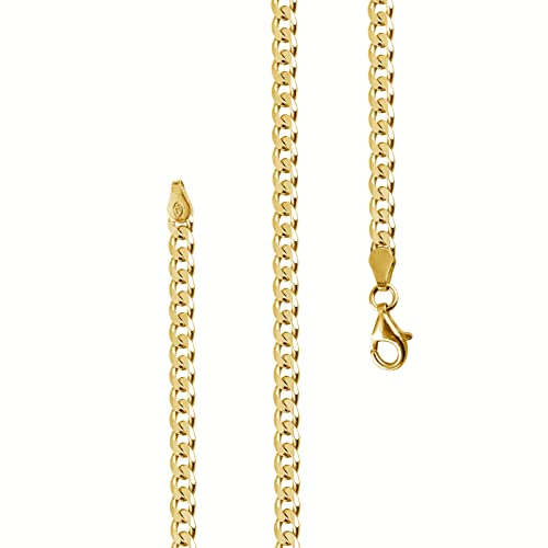 Lijoh Herren Panzerkette vergoldet 925 Sterling Silber (4,2 mm) Goldkette Ketten Längen 60 cm LJ1042-560 Lijoh Herren Panzerkette vergoldet 925 Sterling Silber (4,2 mm) Goldkette Ketten Längen 60 cm LJ1042-560 von Lijoh