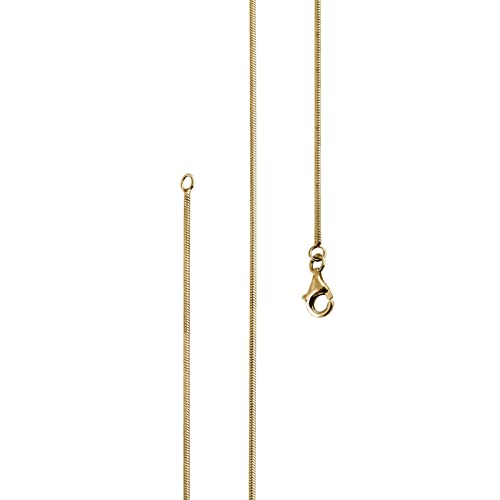 Lijoh dünne Schlangenkette vergoldet 925 Silber Damen Gold Kette 1 mm Halskette Silberkette Länge 70 cm LJ1021-570 Lijoh dünne Schlangenkette vergoldet 925 Silber Damen Gold Kette 1 mm Halskette Silberkette Länge 70 cm LJ1021-570 von Lijoh