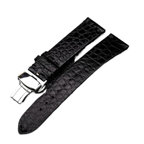 Likaixin19099 Quick Release Black Handmade Strap Ultra-Thin 18 20 22MM Watchband Soft Bracelet Retro Style Men's von Likaixin19099