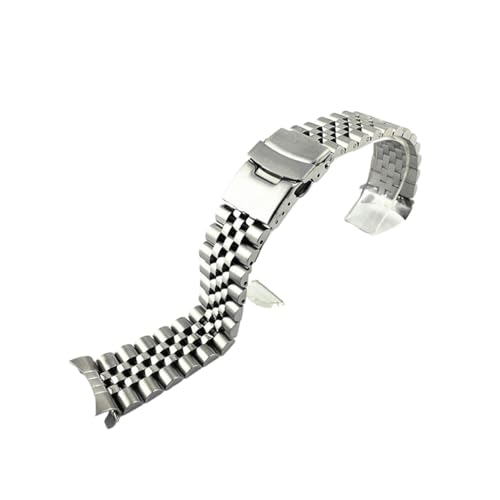 Likaixin19099 Solid 316L Edelstahl Watchband 18 19 20 21 22 23 24 28 28 30 mm gebogene Ende Watch Bandband Ersatz Armbänder Armband von Likaixin19099
