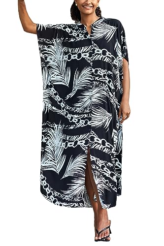 LikeJump Damen Bohemian Cardigan Kimono Badeanzüge Kaftan Bikini Cover Ups Langes Kleid Maxi Tops von LikeJump