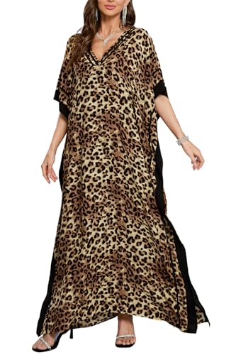 LikeJump Damen Bohemian Cardigan Kimono Badeanzüge Kaftan Bikini Cover Ups Langes Kleid Maxi Tops von LikeJump