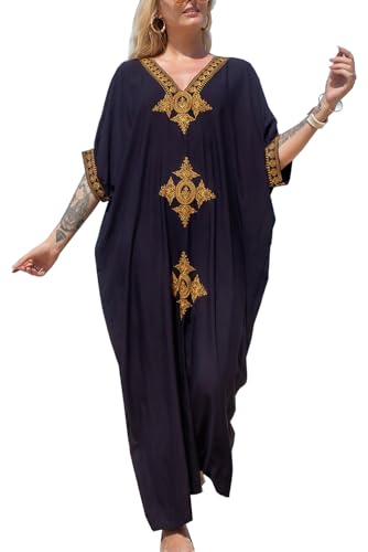 LikeJump Damen Bohemian Cardigan Kimono Badeanzüge Kaftan Bikini Cover Ups Langes Kleid Maxi Tops von LikeJump