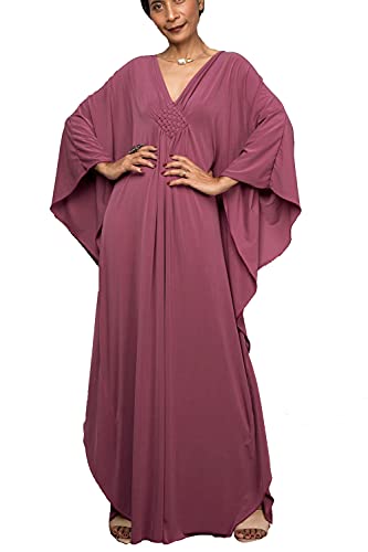 LikeJump Damen Boho Kimono Lang Kaftan Kleid Strandkleider Cardigan Pareo Bikini Cover Ups von LikeJump