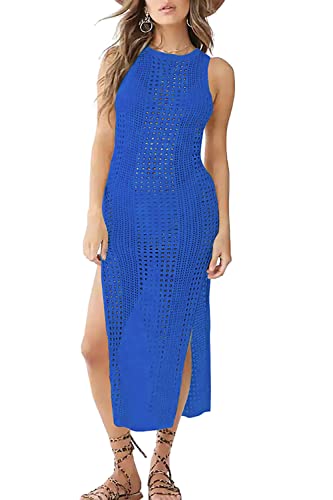 LikeJump Damen Crochet Bikini Cover Ups Strandkleid Kaftan Maxikleid Lang Badeanzug Kimono Kleidung von LikeJump