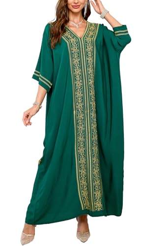 LikeJump Damen Kimono Knielänge Strandkleid Lang Sommerkleid Bikini Cover Up von LikeJump