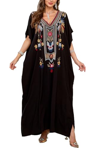LikeJump Damen Sommer Strandkleider Maxi Kaftan Pareos Strand Abdeckungs Bikini Cover Up von LikeJump