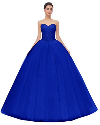 Beautyprom Damen Ballkleid Brautkleid Brautkleid Hochzeitskleid - Blau - 36 von Likedpage