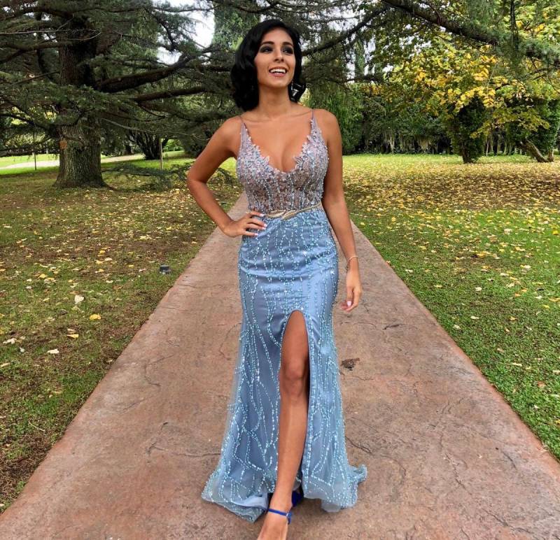 Benutzerdefinierte Abendkleid | Brautjungfer Handgemachtes Kleid Aus Tüll Und Perlen Hochzeit Party Festliches Nach Maß von LikhomanovaCouture