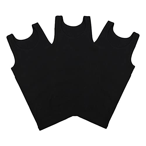 LiKing Jungen Unterhemd Baumwolle Tank Top Unterwäsche Knaben Ärmellos 3er-Pack 7301-BL 104 110 von LiKing