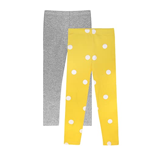 LiKing Kinder Mädchen Leggings Hosen Blumenmuster Stretch aus Baumwolle 4539-A-110/116-2 von LiKing