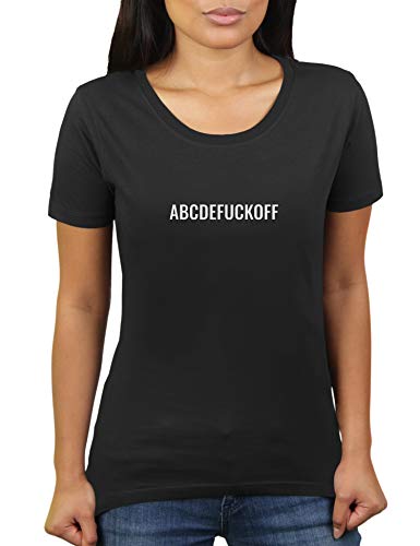 ABCDEFUCKOFF - The New Ghetto Alphabet - Damen T-Shirt von KaterLikoli, Gr. 3XL, Deep Black von Likoli