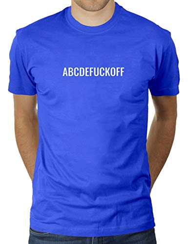 ABCDEFUCKOFF - The New Ghetto Alphabet - Herren T-Shirt von KaterLikoli, Gr. L, Royal Blue von Likoli