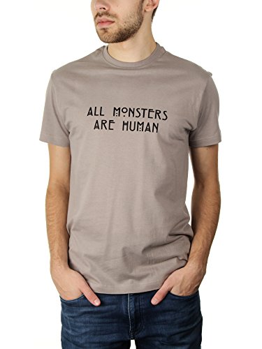 All Monsters Are Human - Herren T-Shirt von KaterLikoli, Gr. L, Light Gray von Likoli