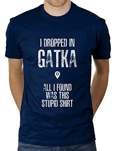 I Dropped In Gatka PUBG Player Unknown Battlegrounds - Herren T-Shirt von KaterLikoli, Gr. L, French Navy von Likoli