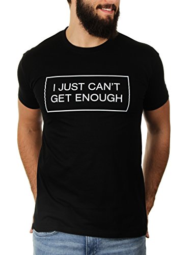 I Just Can't Get Enough - Herren T-Shirt von KaterLikoli, Gr. XL, Deep Black von Likoli