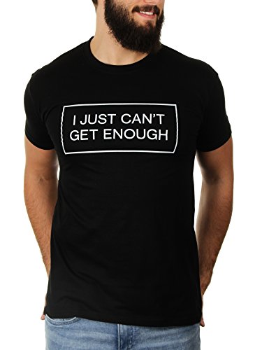 I Just Can't Get Enough - Herren T-Shirt von KaterLikoli, Gr. S, Deep Black von Likoli