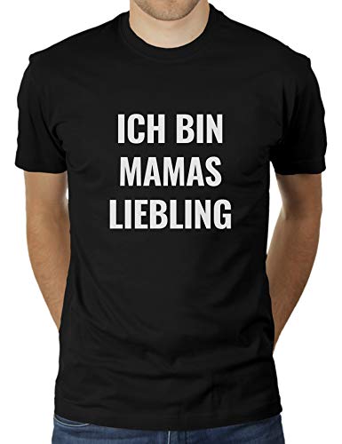 Ich Bin Mamas Liebling - Bold - Outift für das Familientreffen Familienfest Familie Besuchen - Herren T-Shirt von KaterLikoli, Gr. 2XL, Deep Black von Likoli