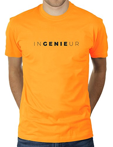 Ingenieur - Herren T-Shirt von KaterLikoli, Gr. 3XL, Gold Yellow von Likoli