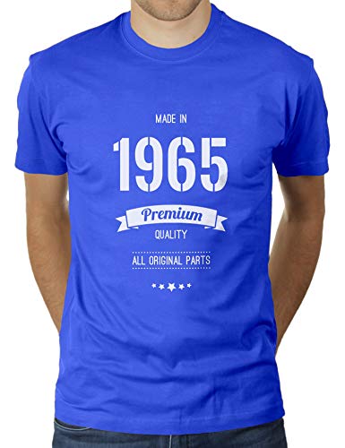 Jahrgang 1965 - All Parts Original - Geburtstag - 55 Jahre alt - Vintage - Herren T-Shirt von KaterLikoli, Gr. XL, Royal Blue von Likoli