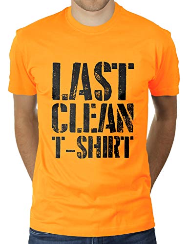 Last Clean T-Shirt - Herren T-Shirt von KaterLikoli, Gr. 2XL, Gold Yellow von Likoli