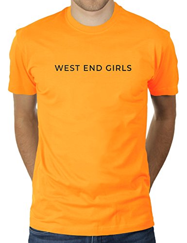 West End Girls - Herren T-Shirt von KaterLikoli, Gr. M, Gold Yellow von Likoli