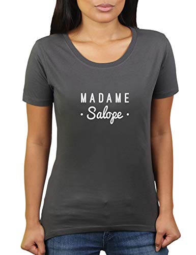 Madame Salope - Damen T-Shirt von KaterLikoli, Gr. L, Anthrazit von Likoli